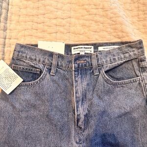 High-Waist Purple Wash Jeans American Apparel